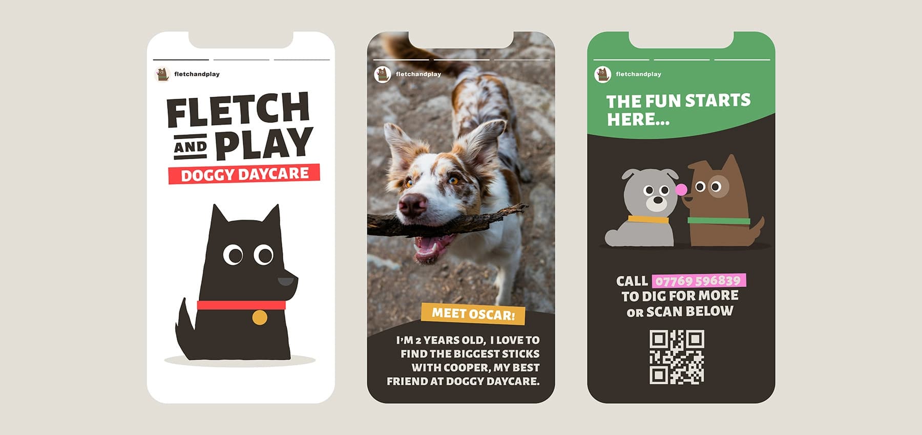 Fletch & Play Mobile Screens