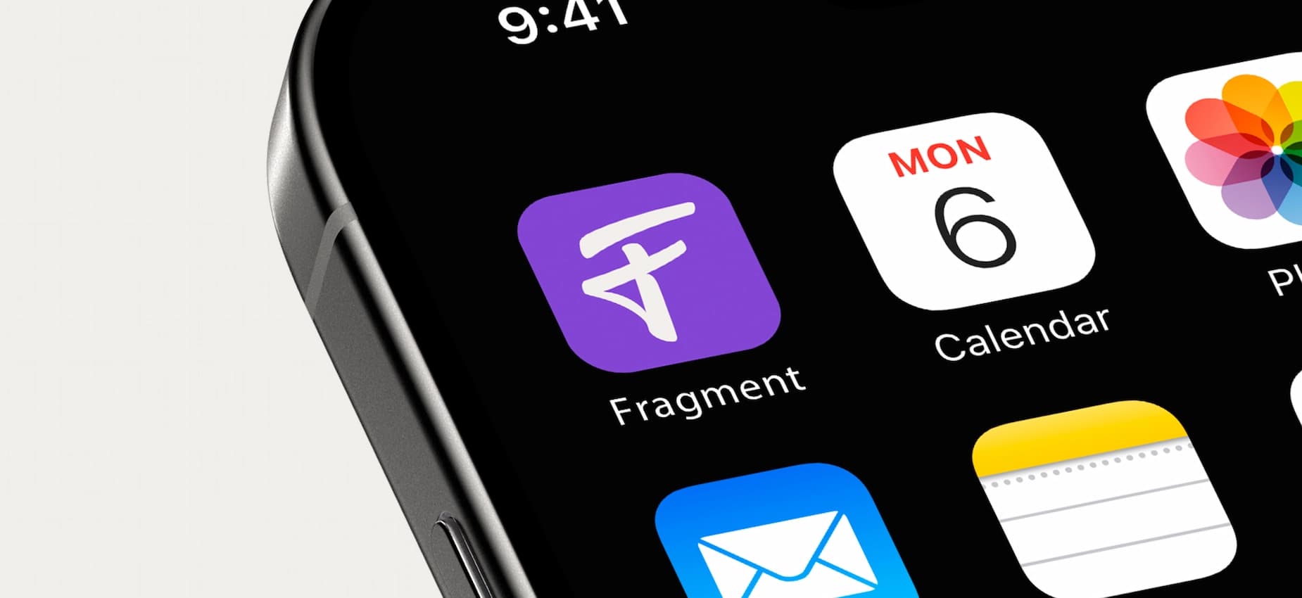 Fragment app icon on an iPhone home screen