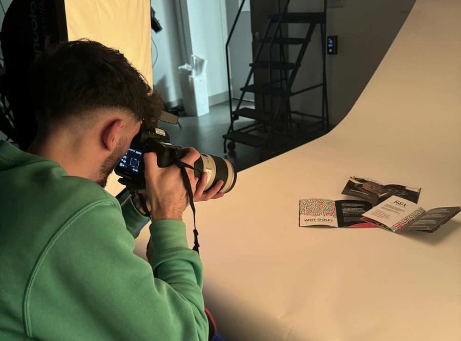 Ethan in photography studio