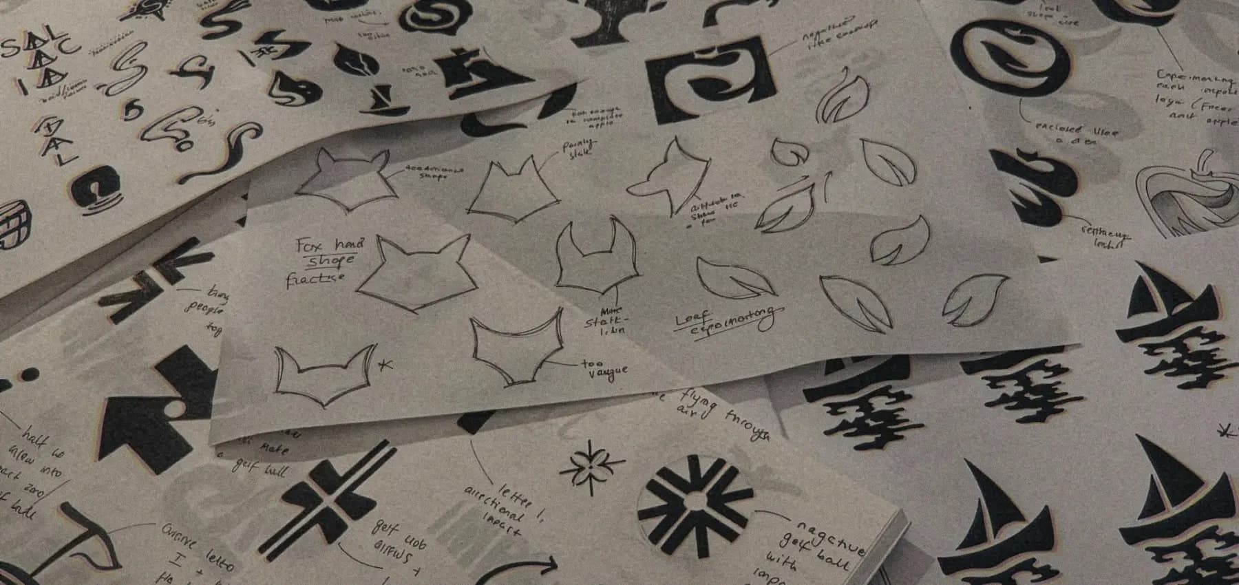 Montage of sketches and design work